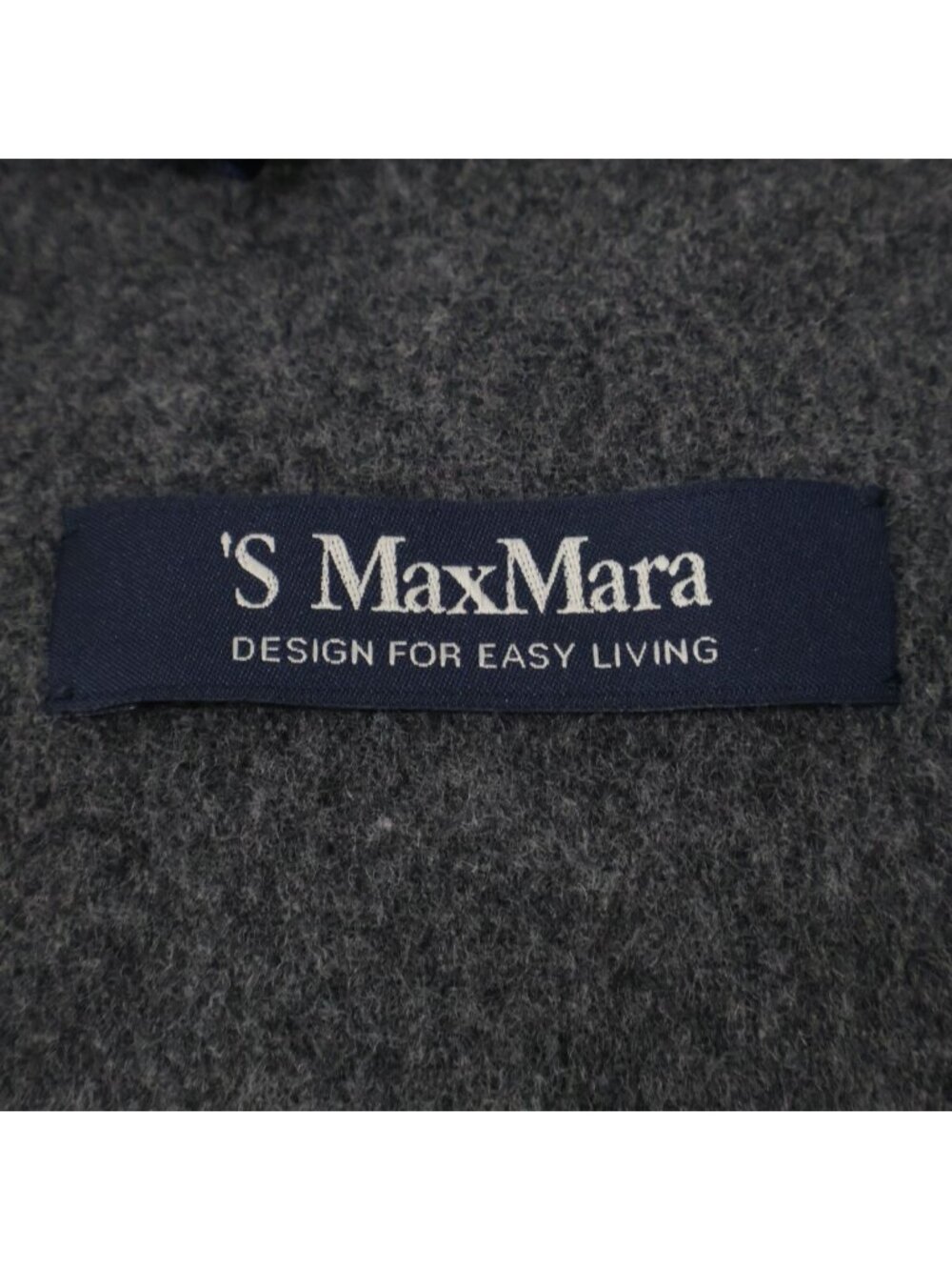 ★SOLD★ Max Mara S Maxmara Cucito Amano Double Face W-zip Collarless Jacket 42 - Picture 4 of 9